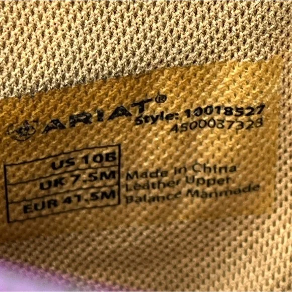 Ariat Hybrid Rancher Square Toe Cowboy Boots Women 10B Western Purple Embroidery - Picture 12 of 16